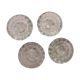 Lot de 4 bougeoirs ronds en verre ciselé Luminarc