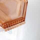 Plateau en verre rose