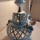 Lampshade with openwork from the Malicorne pottery.