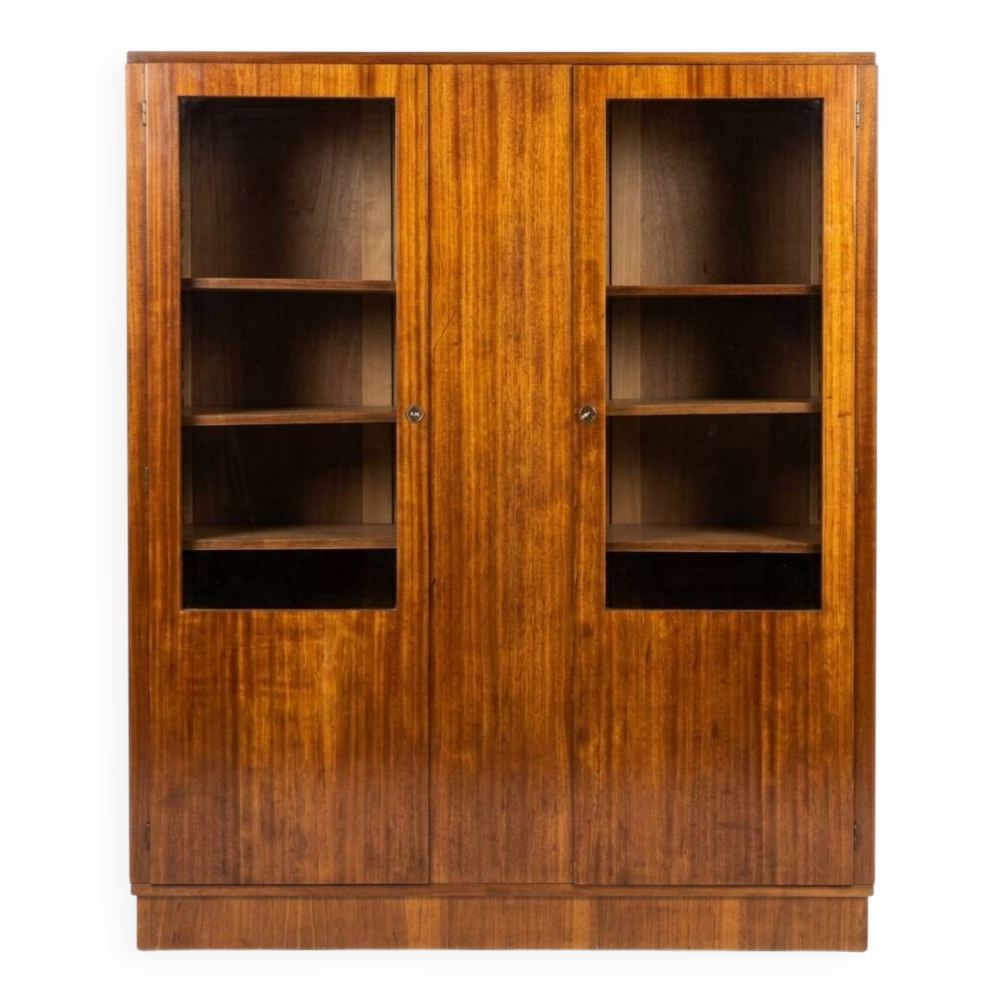 Art Deco mahogany library from the 1930s.