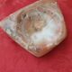 Polished agate soap dish or ashtray
