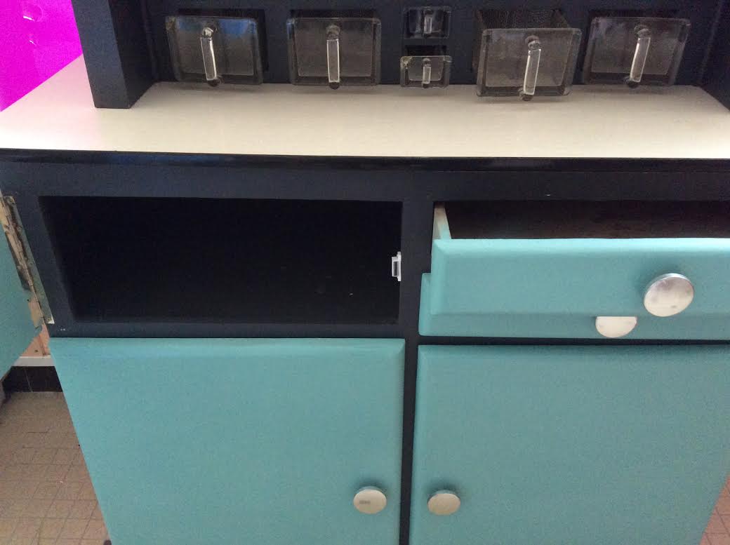 Meuble mado gris anthracite et bleu