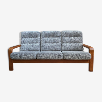 3 seat Teak sofa by S. Burchardt Nielsen Denmark