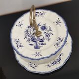 Porcelain cake display Sarreguemines Lancaster model