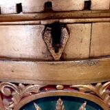 Superb early 19th century church tabernacle in gilded stuccoed wood