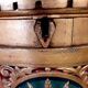 Superb early 19th century church tabernacle in gilded stuccoed wood
