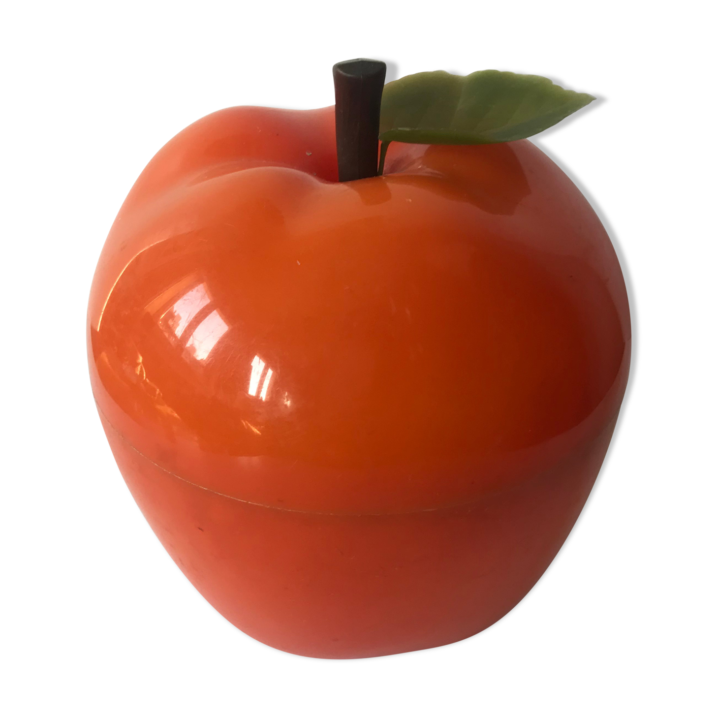 Ice bucket in orange apple shape