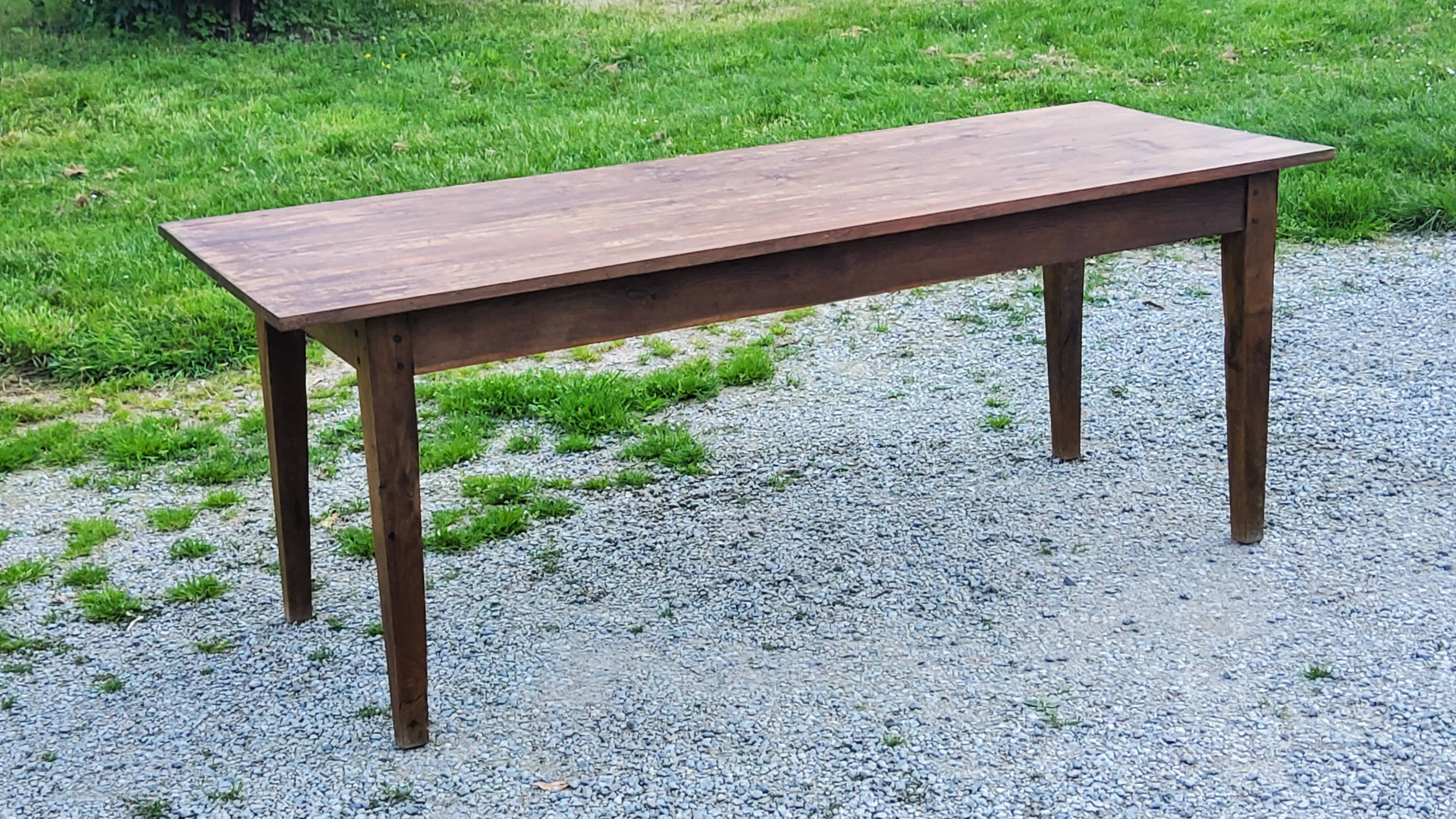 Old farm table spindle legs 195cm