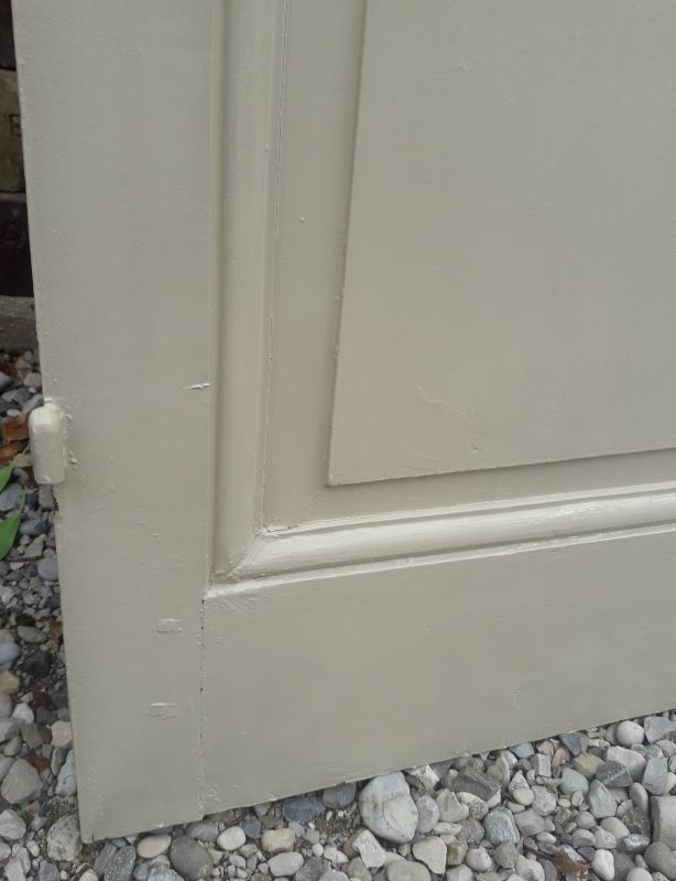 Old glazed communication door, 81x224cm