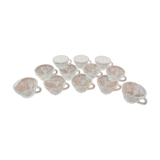 Set of 12 vintage grape mugs