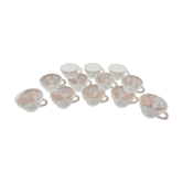 Lot de 12 tasses vintage raisin