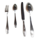 Silverware set for 6 place settings, weighing 4 kilos.