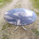Glass dining table 70s - 130 cm