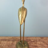 Vintage brass heron