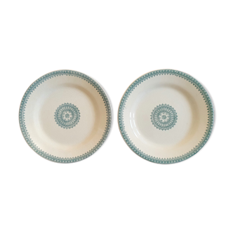 Plates Creil and Montereau English model