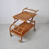 Rattan serving trolley 1970