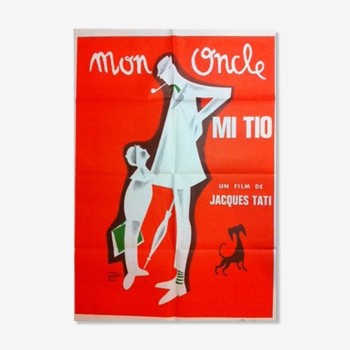 Original poster Jaques Tati "Uncle" 70 x 100 cm