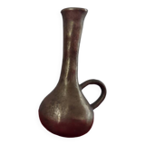 Brutalist jug vase solid brass boho 60s 70s