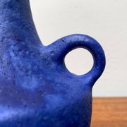 Mid-century German minimalist cobalt blue vases by Hartwig Heyne Pottery, 1960s, set of 3.