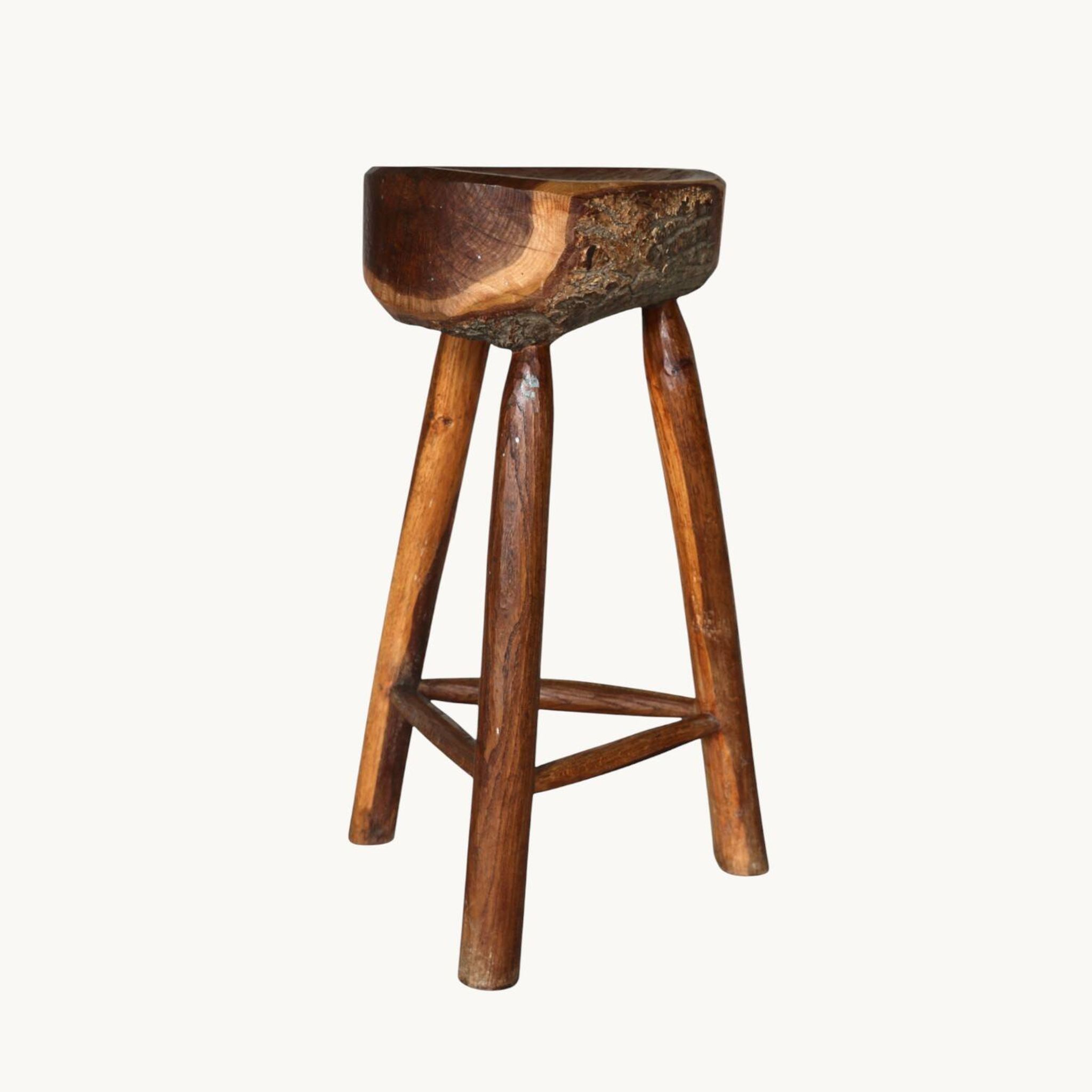 Un ensemble de trois tabourets, France années 60.