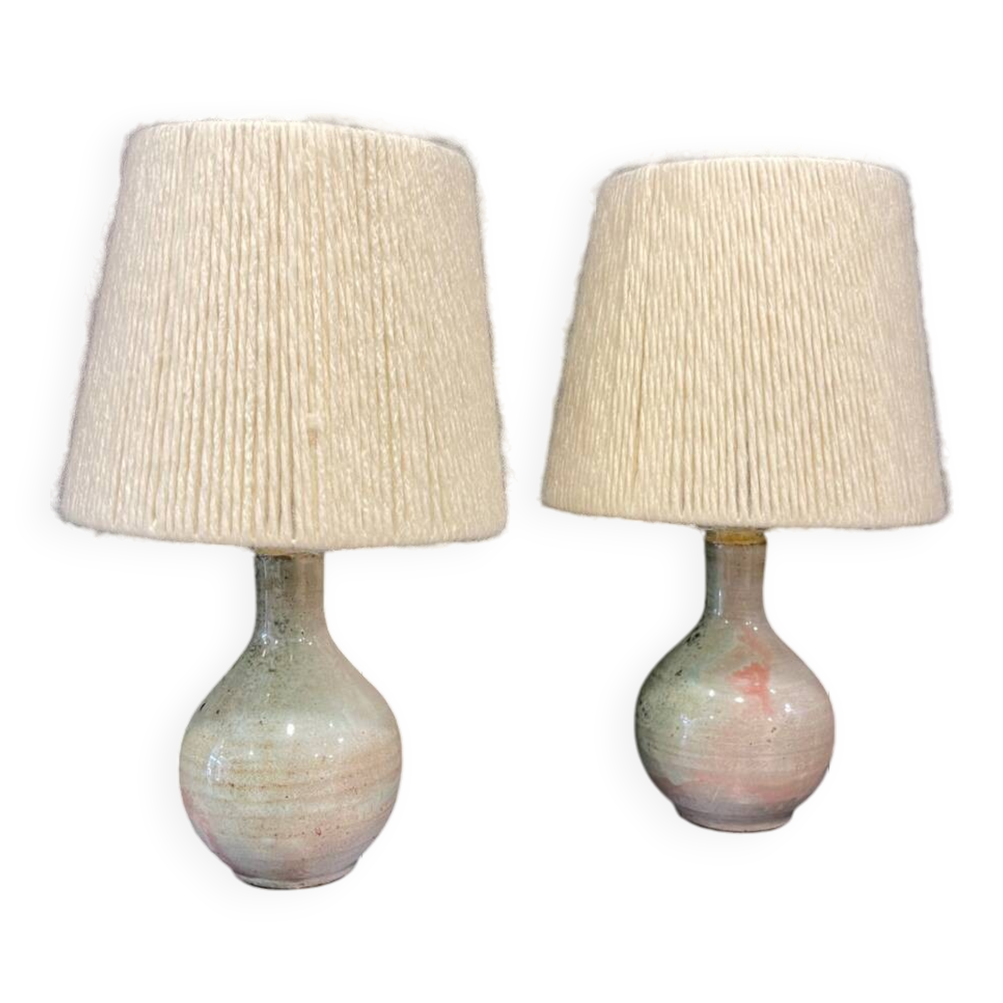 Paire de lampe céramique 1960