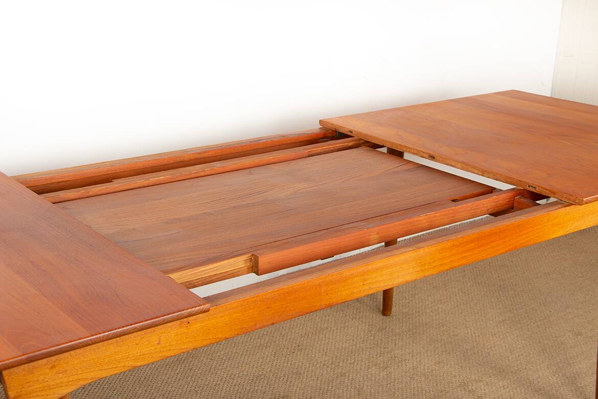 Large table, 290 cm, in teak by Peter Hvidt and Orla Molggard-Nielsen 1955