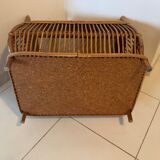 Vintage rattan toy chest