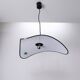 Triangular green metal pendant lamp by IBIS, 1980s