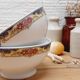 Paire bols guirlande de fleurs