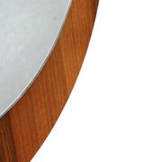 Vintage Round teak wall mirror 1970s wall mirror