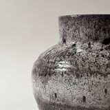 Glazed stoneware vase, Accolay FRANCE 1950