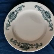 Lot of 6 half-hollow plates in Longchamp iron earth