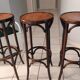 Lot 3 stools of bistrot bar vintage 1960s
