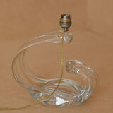 Crystal lamp foot Maison Daum France circa 1960