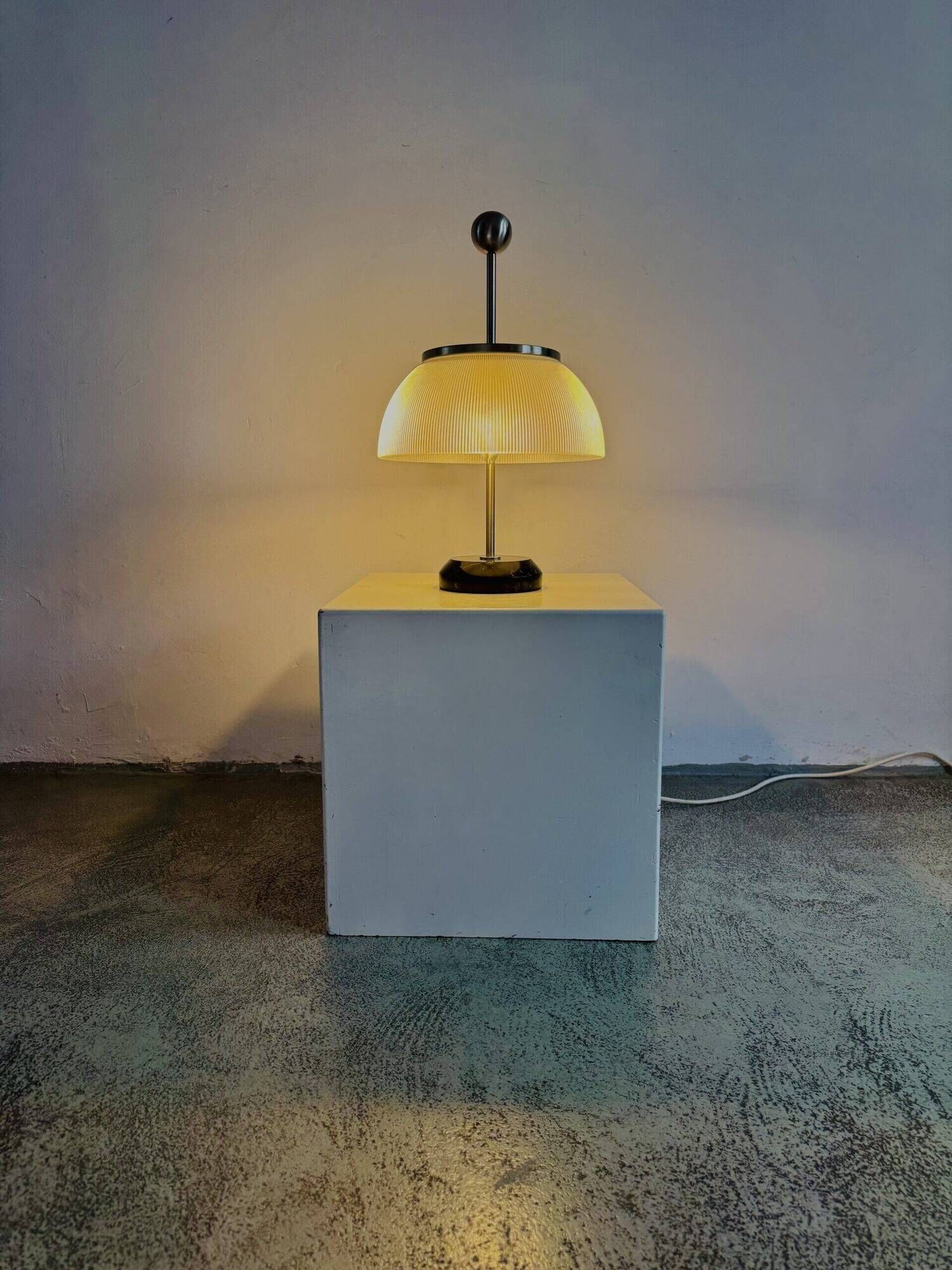 Model 'Alfa' Table Lamp With Marble Base By Sergio Mazza For Artemide, Italy 1950S Re-Issue