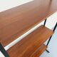 Vintage Italian modular teak and metal bookcase