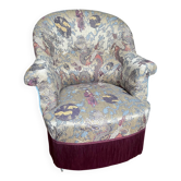 Fauteuil crapaud restauré Nobilis
