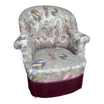 Restored Nobilis toad armchair