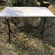 Bistro table on marble