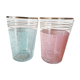 Pair of granite glasses