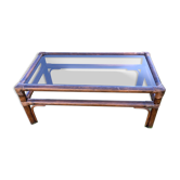 Table basse en rotin et bambou