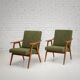 Fauteuils Radomsko vintage du milieu du siècle des années 1960, lot de 2