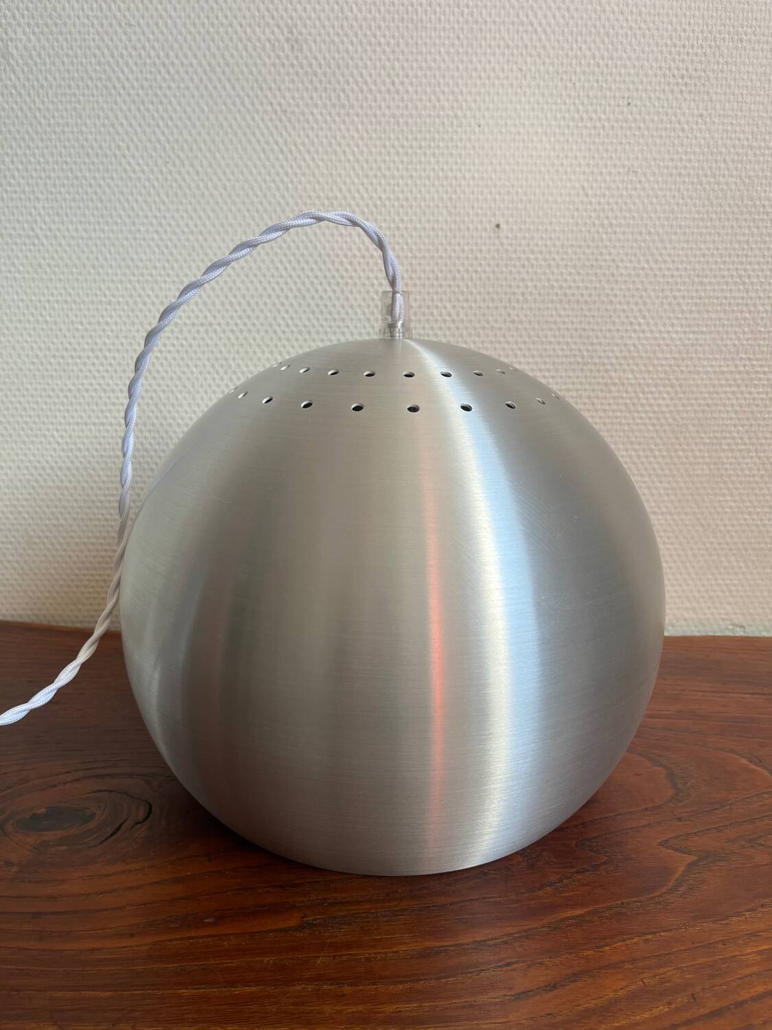 Space Age globe pendant light from the 80s