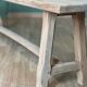 Solid wood farmhouse bench
