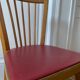 6 chaises de bistrot Baumann en bois et skaï
