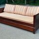 Convertible sofa bed, pull-out bed, solid wood and fabric, 200cm