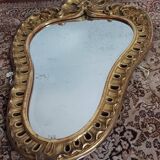 Louis XV style gilded carved wooden mirror