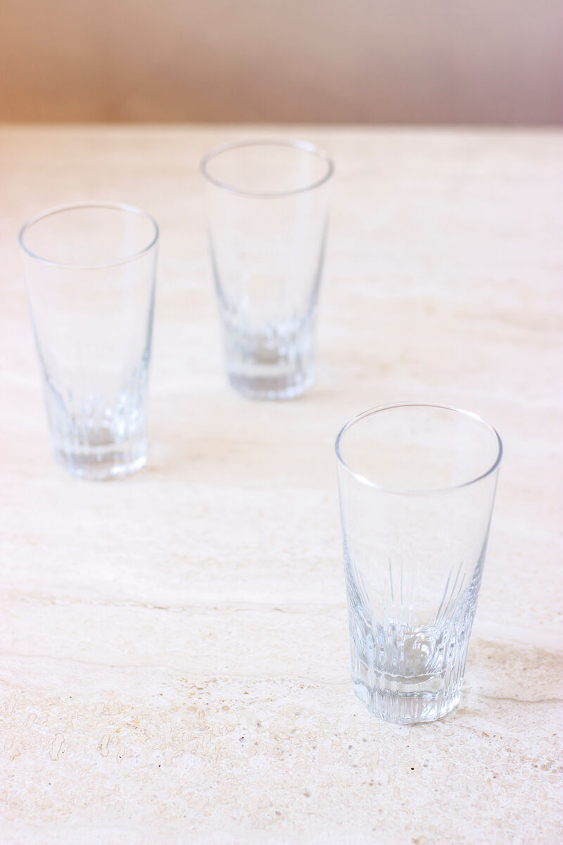 3 high glasses