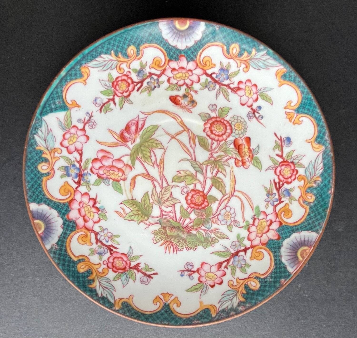 4 porcelain tea cups