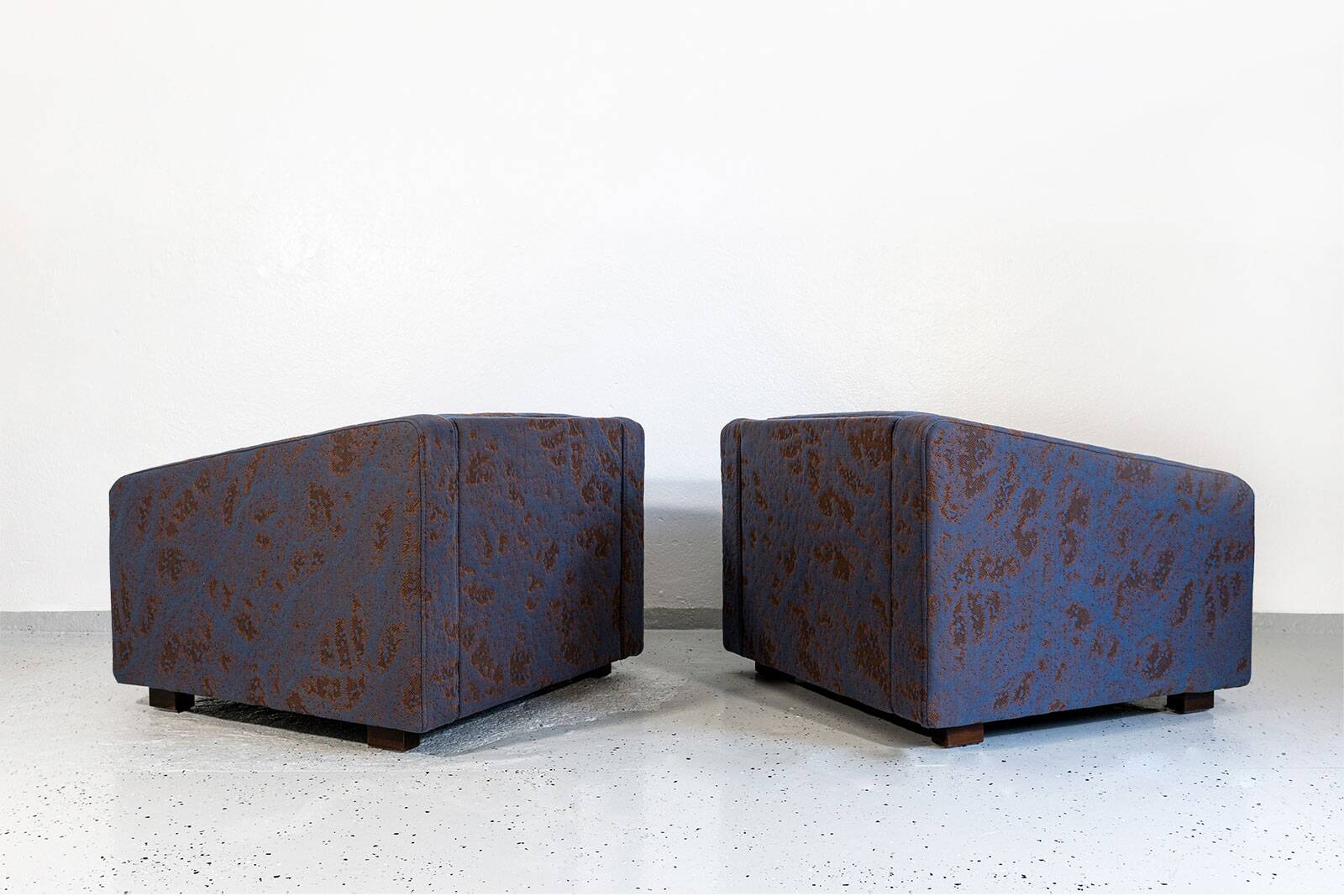 Vintage Geometric Armchairs By Zfm, Poland, 1970s, Set Of 2